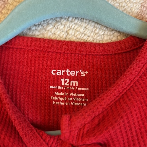 Carters Christmas Dress Red Thermal 12‎ months - Picture 5 of 6
